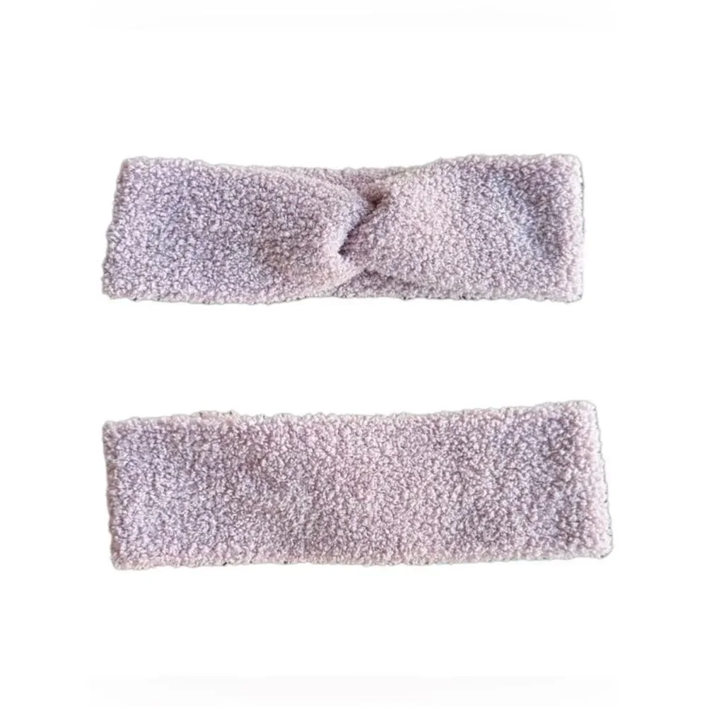Fuzzy twist headband color handmade